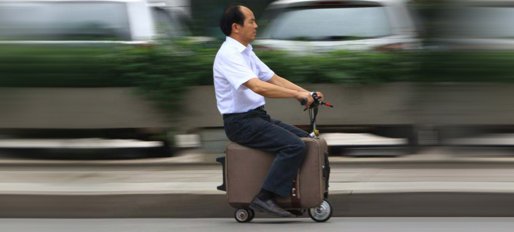 Luggage You Can Ride A History Of Packable Scooters Tech Envy